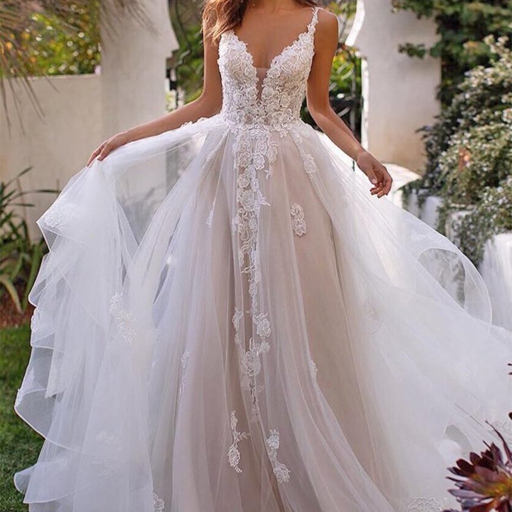Princess Tulle and Beaded Wedding Dress